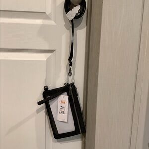 Lug Sleek Black Wristlet